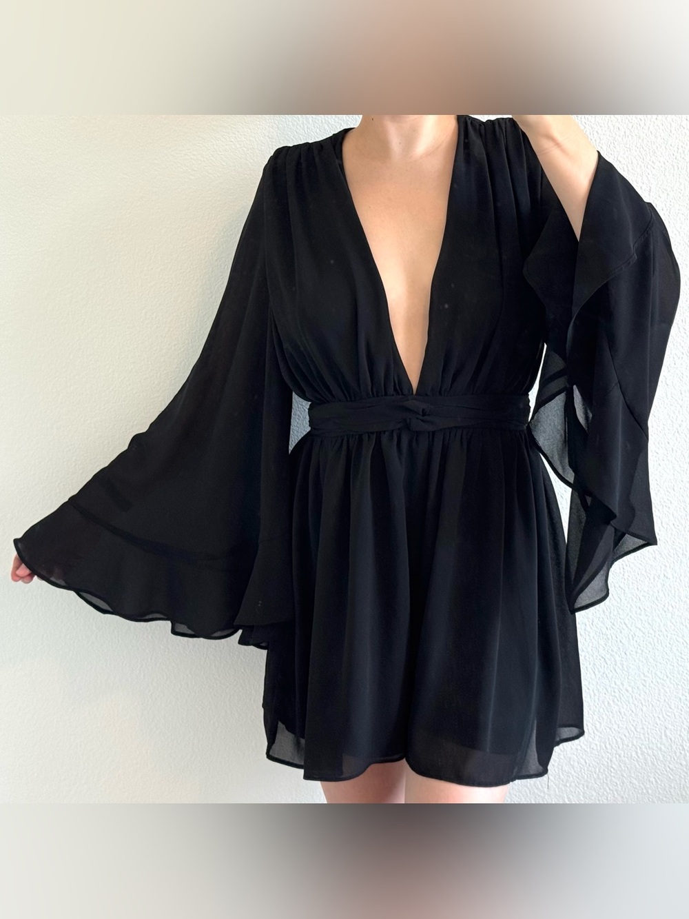 2bella Long Bell Sleeve Romper